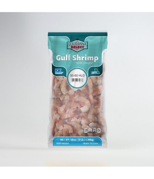 Louisiana Select 3lb BAG 50-60 Headless Shrimp